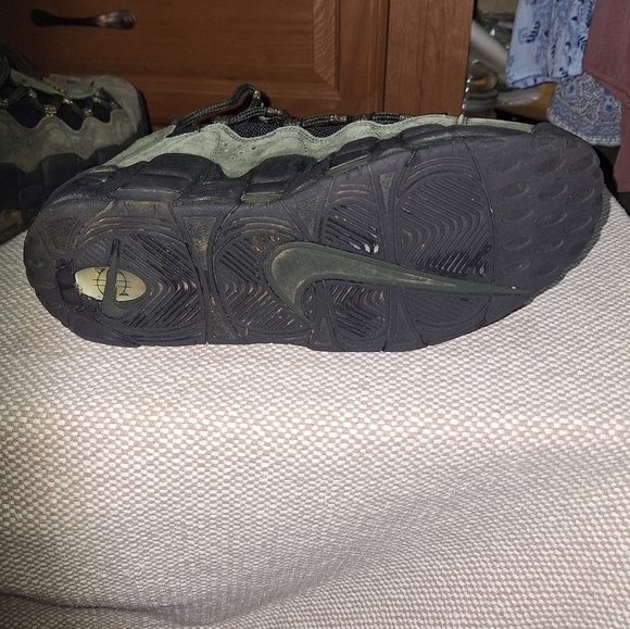 Nike Green and Black Air Money Sneakers with Rugged Design In A Size 9. main image 5